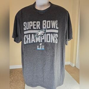 2018 Philadelphia Eagles T-SHIRT Mens XL Gray NFL Super Bowl LII Champions